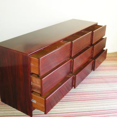 Long High Quality Danish Modern Rosewood Dresser / Credenza by SCAN COLL High Quality = Dyrlund, Torring, Kibaek 