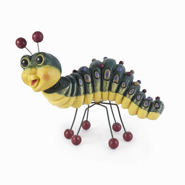 Handmade Resin Caterpillar Sculpture 