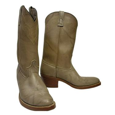 1990s Vintage DINGO Cowboy Boots, Men's Classic Country & Western, Pull-On Riding Boots, Rodeo Rancher Cowpoke Boots, Vintage Shoes 