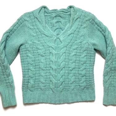Vintage Women's ANGORA Rabbit Hair Sweater ~ size S ~ Cable Knit ~ |  Sparrows & Wolves | Seattle, WA