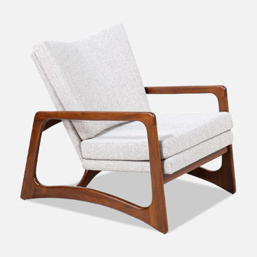Adrian Pearsall Sculpted Walnut Lounge Chair for Craft Associates