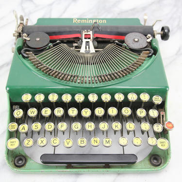 Remington Portable #2 (Green and Seafoam), Made in USA, 1928 