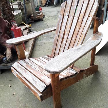 Weathered Wooden Anorak Chair