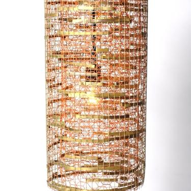 Wire Cylinder Chandelier Lamp