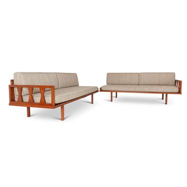 Solid Teak Mid-Century Day Bed — Pair 
