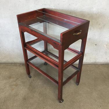 Vintage Bar Cart with Removable Tray