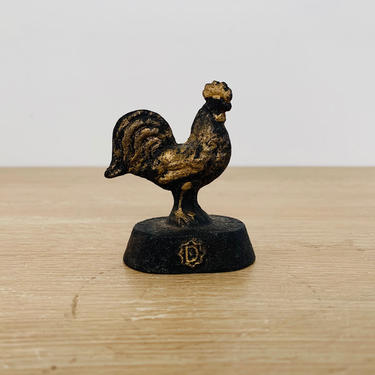Vintage Decatur Cast Iron Rooster from Decatur Indiana Casting Company 