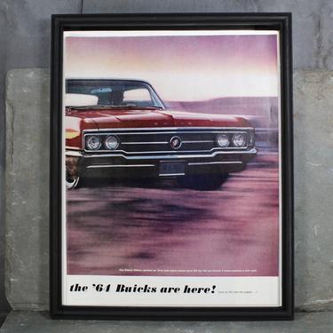 1964 Vintage Buick Car Ad - UNFRAMED Vintage Advertising Page - Saturday Evening Post, October 5, 1963 | FREE SHIPPING 