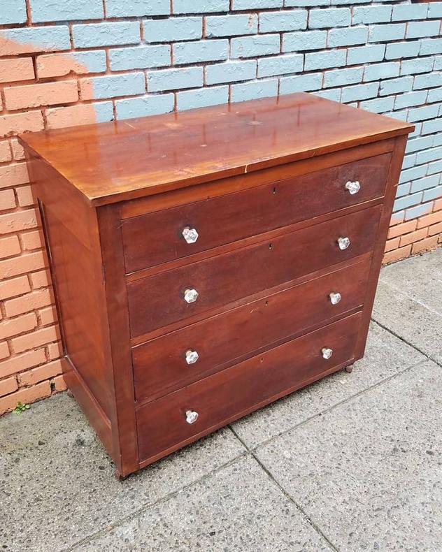 SOLD. Late 19th Century Empire Chest, $215.