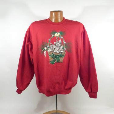 Ugly Christmas Sweater Vintage Sweatshirt Kitty Cats Xmas Tacky Holiday 