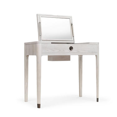 American Ash White Mid Century Vanity, Mid Century Mini table, Dressing table, Mid Century Dresser  - Bella Collection - Ekais 