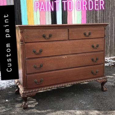 Paint to order: Vintage dresser,Antique dresser,free delivery in nyc 