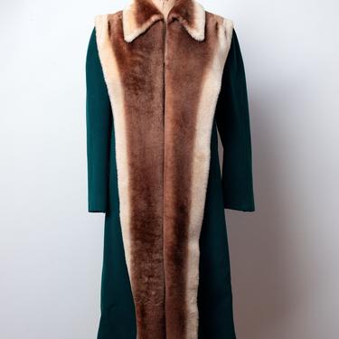 1940s Green Wool Coat 
