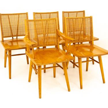 Paul McCobb Style Mid Century Dining Chairs - Set of 5 - mcm 
