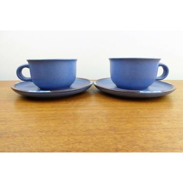 Dansk Mesa Sky Blue - JAPAN - (2) Cups & Saucers - 1990-1991 - EXC CONDITION by TheFeatheredCurator