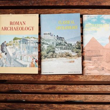 Science Archaeology Books Set of 3 1963-71 