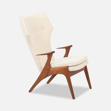 Danish Modern Wing Chair by Kurt Østervig