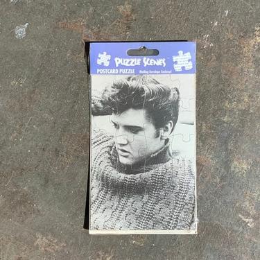 Vintage 1980's Elvis Jigsaw Puzzle Postcard, Deadstock, Deadstock Stationary, Elvis, Elvis Fan, Elvis Novelty Accessory, Vintage 1980's 
